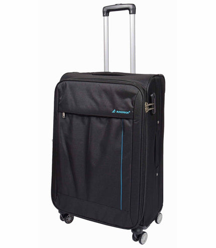 Clevedon Medium Soft Shell Suitcase in Black