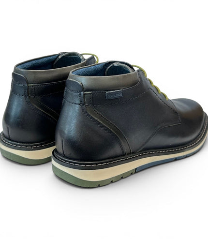 Pikolinos Men's Brown Leather Lace-Up Ankle Smart Boots - Berna