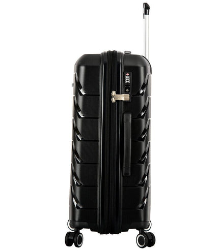 Cleckheaton Medium Hard Shell Suitcase in Black