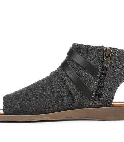 Blowfish Malibu Women's Charcoal Strappy Low Wedge Sandals - Denver
