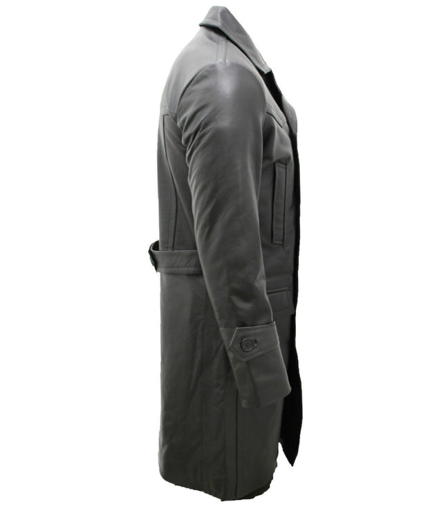 Mens Cowhide Leather Peacoat-Dortmund
