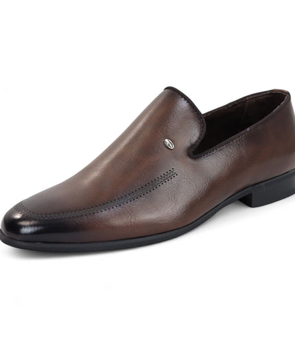 Men's Brown Classic Slip-On Loafers Formal Shoes