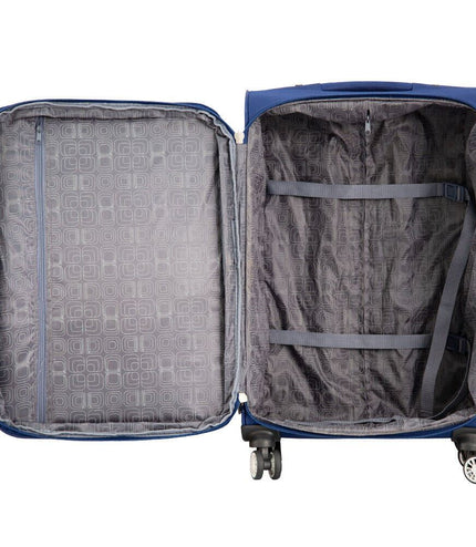 Clevedon Medium Soft Shell Suitcase in Blue