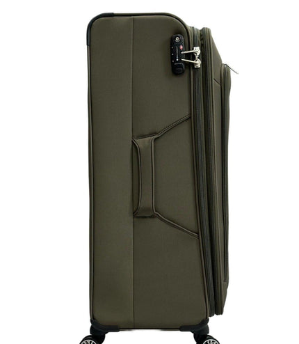 Cockermouth Large Soft Shell Suitcase in Khaki