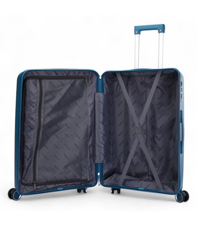 Burnaby Medium Hard Shell Suitcase in Teal Blue