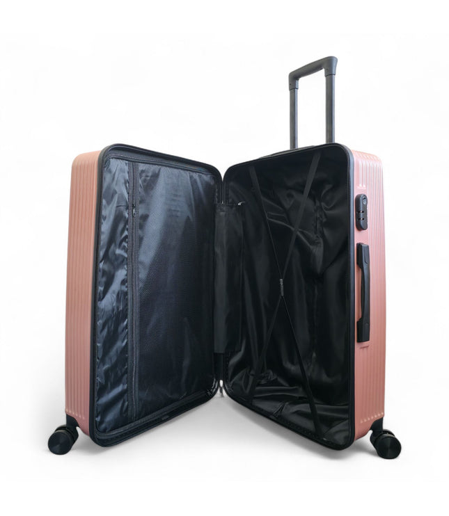 Junee Set of 3 Hard Shell Suitcase in Rose Gold