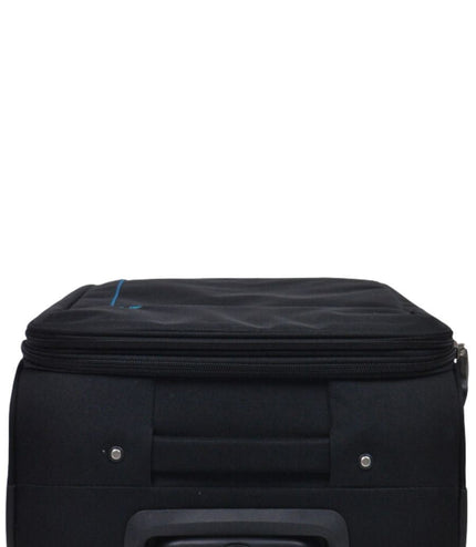 Clevedon Large Soft Shell Suitcase in Black