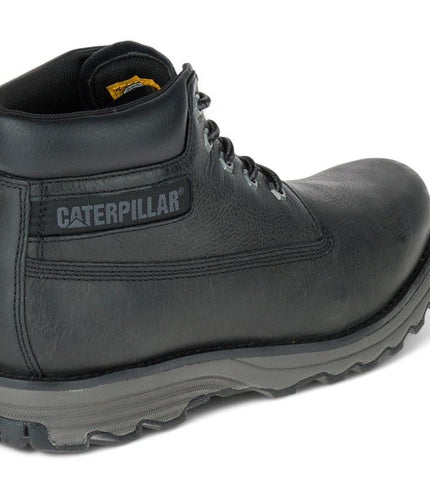 Caterpillar Men's Founder Black Leather Everyday Ankle Boots