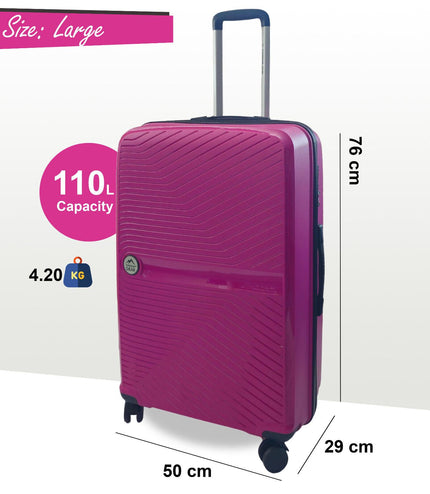 Acton Large Hard Shell Suitcase in Pink