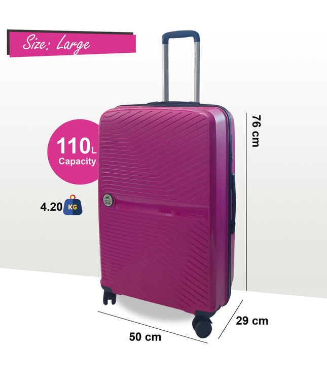 Acton Large Hard Shell Suitcase in Pink