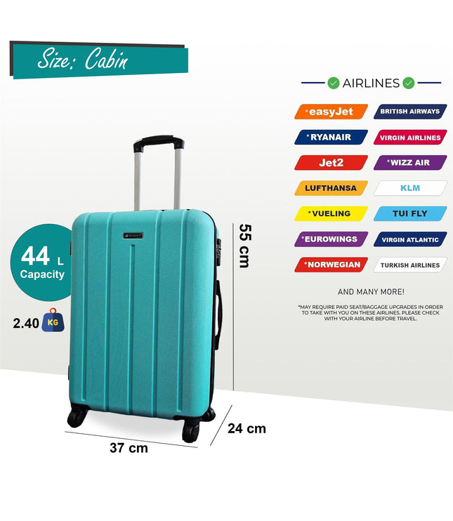Coalville Cabin Hard Shell Suitcase in Teal
