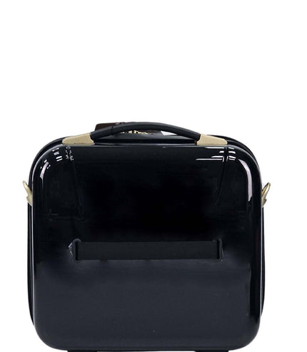 Canvey Cosmetic Hard Shell Suitcase in Black