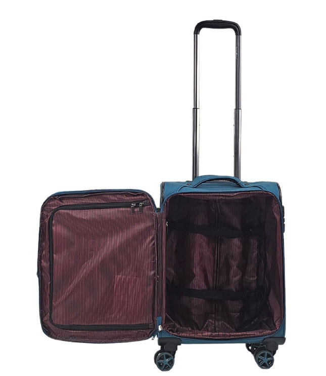 Corby Cabin Soft Shell Suitcase in Teal