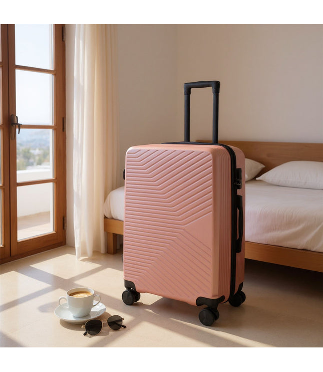 Junee Medium Hard Shell Suitcase in Rose Gold