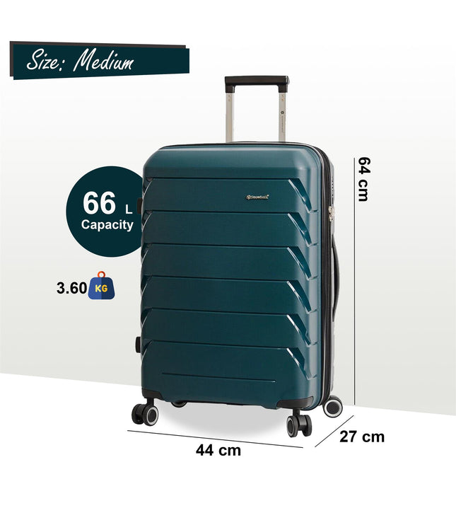 Cleckheaton Medium Hard Shell Suitcase in Green