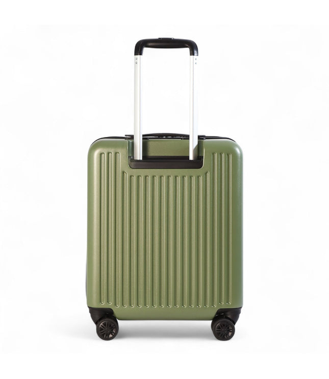 Durable EasyJet Ryanair 39 x 26 x 51.5 cm Olive Green Front Open Cabin Luggage Travel Suitcase