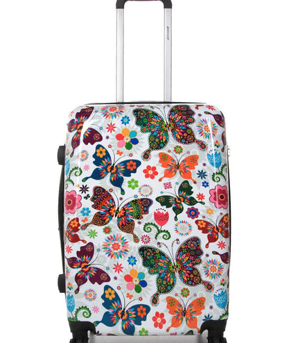 Corbridge Medium Hard Shell Suitcase in Butterfly