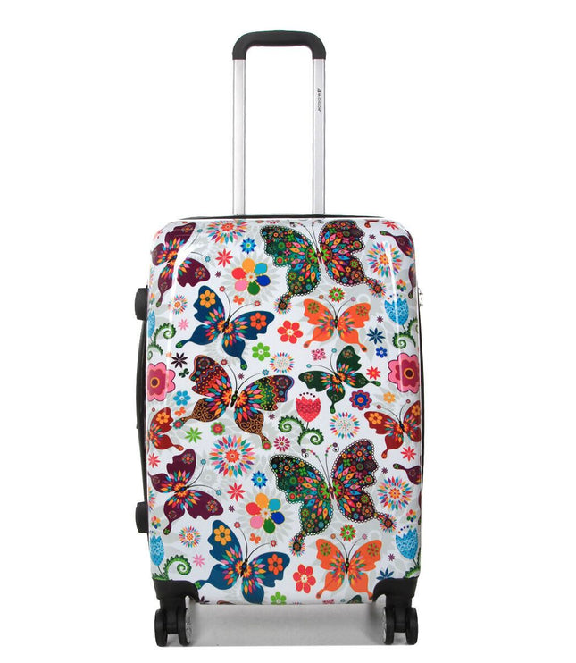 Corbridge Medium Hard Shell Suitcase in Butterfly
