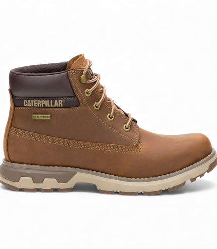 Caterpillar (CAT) Men's Pursue Brown Leather Everyday Work Hiking Ankle Boots