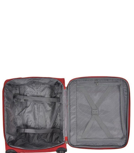 Clevedon Cabin Soft Shell Suitcase in Red