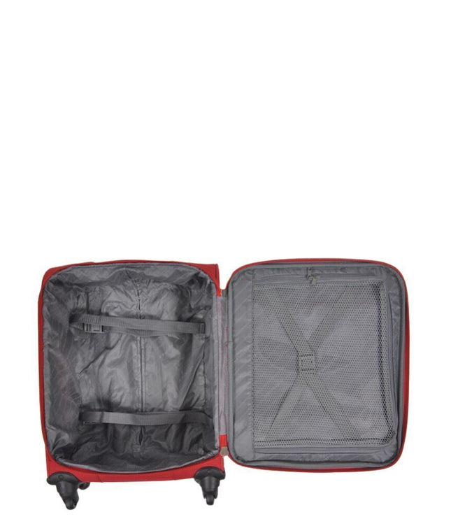 Clevedon Cabin Soft Shell Suitcase in Red