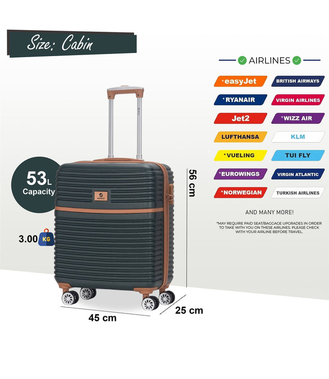 Koga Cabin Hard Shell Suitcase in Green