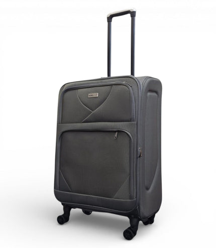 Nagoya Medium Soft Shell Suitcase in Grey