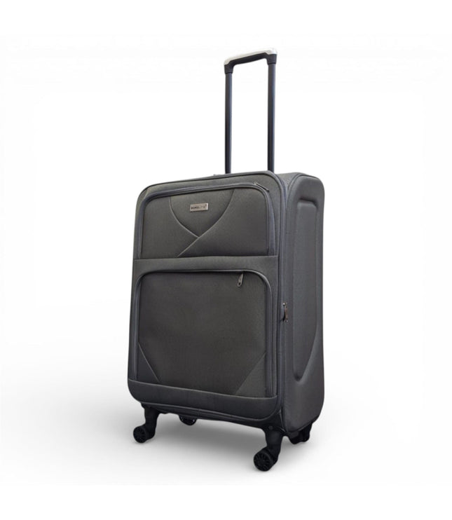 Nagoya Medium Soft Shell Suitcase in Grey