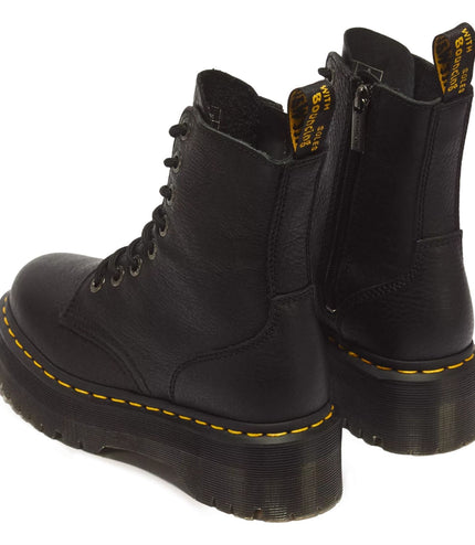 Dr Martens  Jadon III Black Soft Leather Platform Boots -26378001