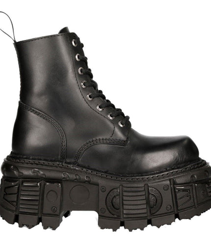 New Rock Unisex Military Techno Platform Boots- M-Mili084N-S5