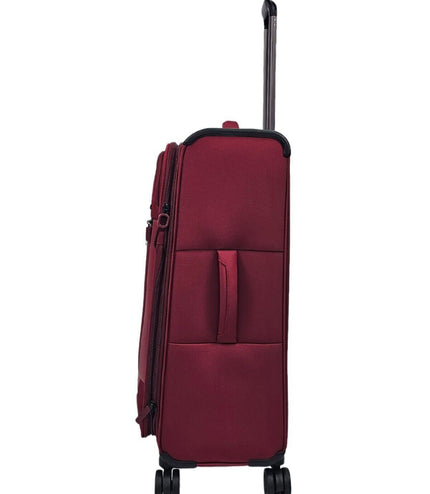 Bourne Medium Soft Shell Suitcase in Burgundy