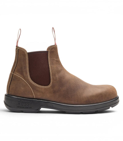 Rossi 404 Mocha Brown Leather Outdoor Chelsea Boots - Spinifex