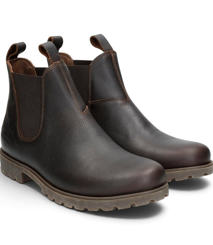Panama Jack Men's Chestnut Brown Leather Waterproof Chelsea Boots - Biar C2