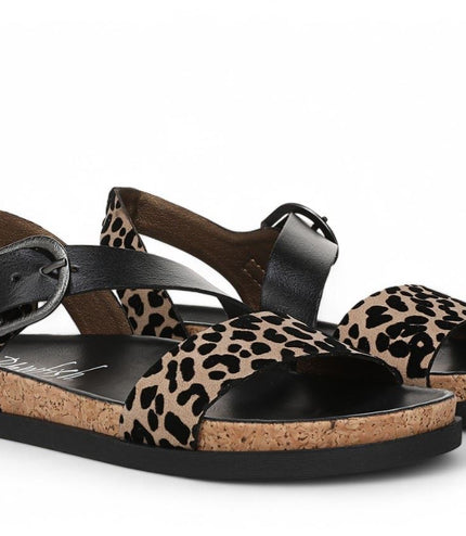 Blowfish Malibu Women's Leopard Brown Footbed Sandals - Lance