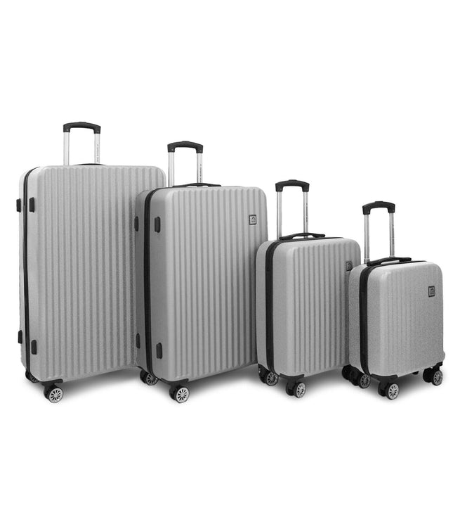 Alsager Set of 4 Hard Shell Suitcase in Silver