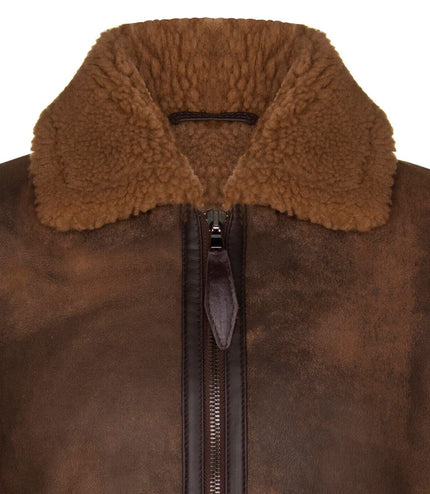 Mens Antique B3 Sheepskin Jacket-Aviles