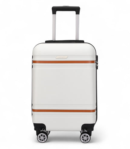 Calgary Cabin Hard Shell Suitcase in Cream White