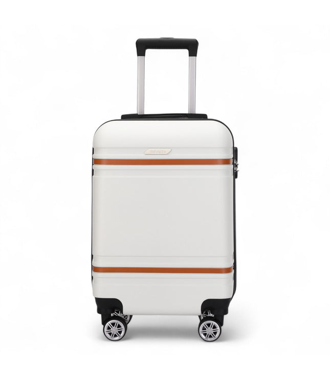 Calgary Cabin Hard Shell Suitcase in Cream White
