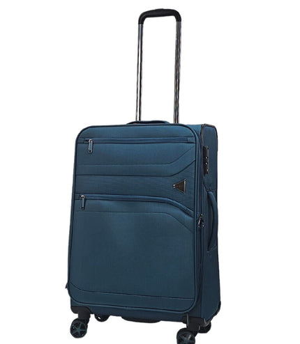 Corby Medium Soft Shell Suitcase in Teal