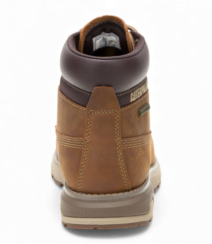 Caterpillar (CAT) Men's Pursue Brown Leather Everyday Work Hiking Ankle Boots