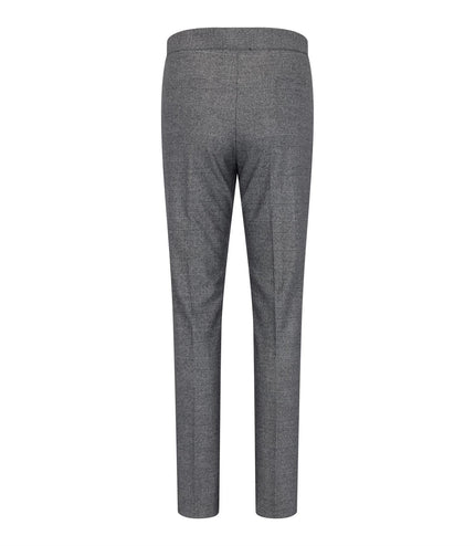 Women's Grey Three-Piece Tailored Fit Suit in Prince of Wales Check