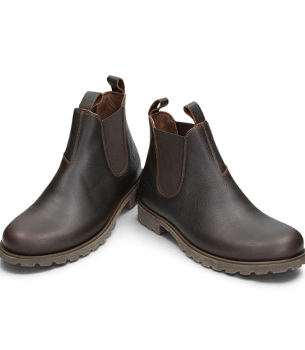 Panama Jack Men's Chestnut Brown Leather Waterproof Chelsea Boots - Biar C2