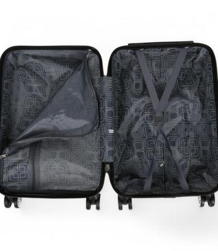 Ballina Cabin Hard Shell Suitcase in Black Flower