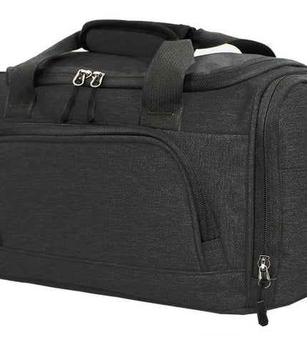 Holdall Carry On 40x 20 x25cm Under-seat Travel Duffel Bag for Ryanair, Easy Jet Black