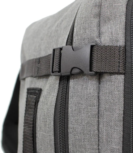 Rucksack Backpack 40x20 x25 cm Underseat Travel Cabin Bag for Easy Jet, Ryanair grey