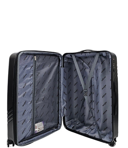 Camborne Cabin Hard Shell Suitcase in Black