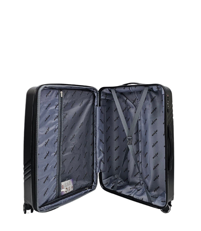 Camborne Cabin Hard Shell Suitcase in Black