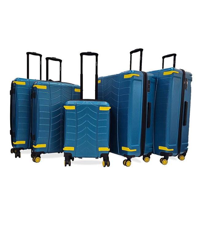 Chilton Set of 5 Hard Shell Suitcase in Blue