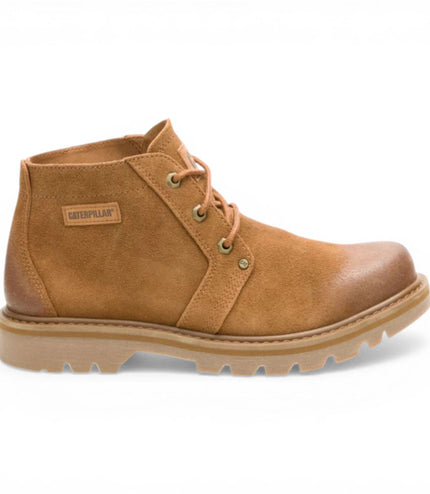 CAT (Caterpillar) Tan Leather Hiking Mid-Cut Chukka Ankle Boots - Grader