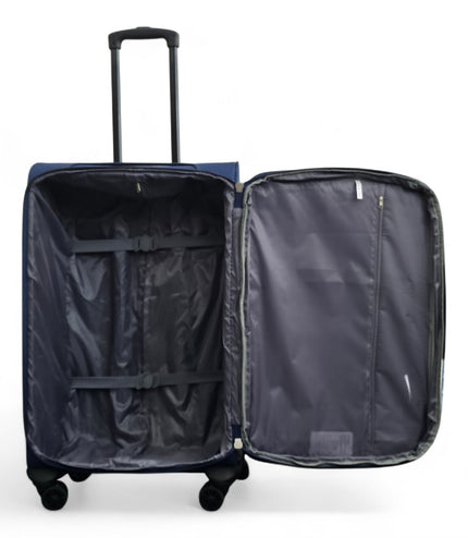 Gosford Set of 4 Soft Shell Suitcase in Navy Blue